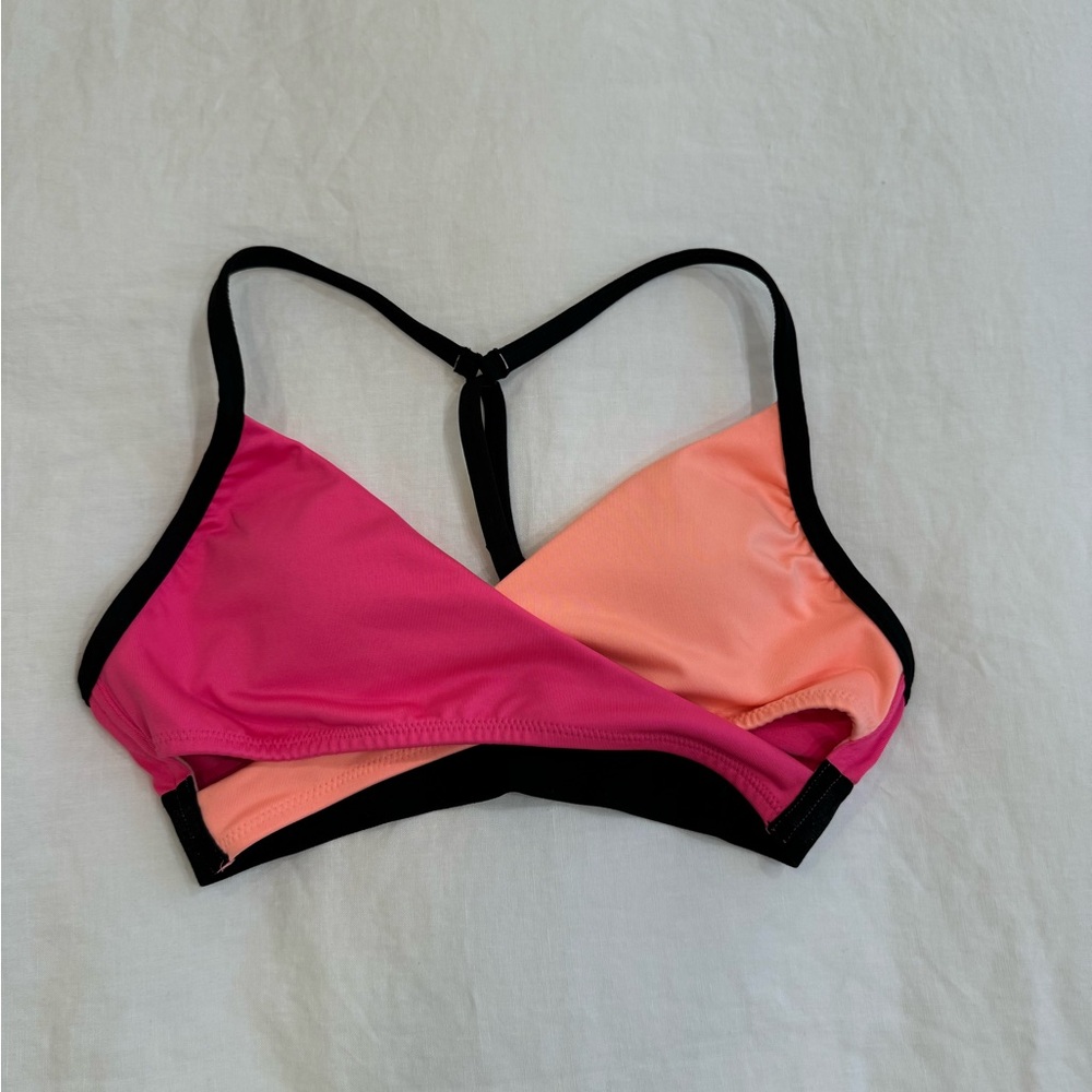 Victoria Secrets Pink and Orange cross sports bra